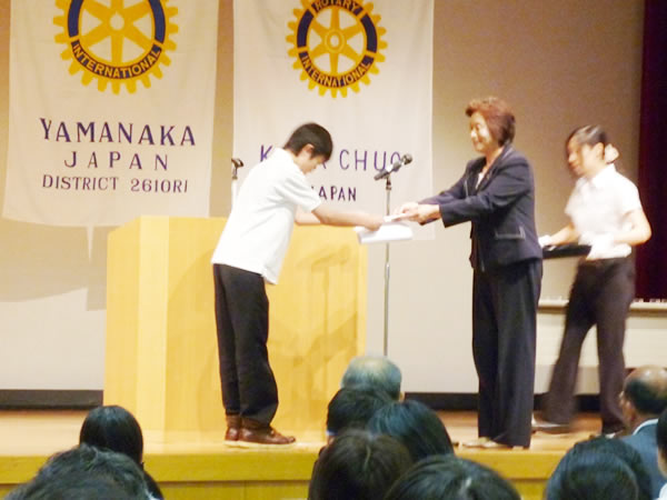 7月31日 中学生意見発表大