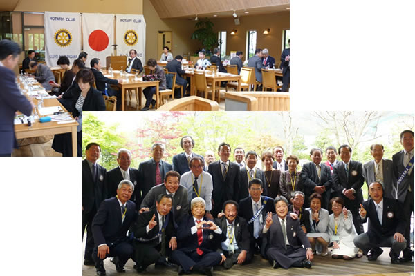 ４月２４日　郡上市にて、郡上長良川ＲＣと合同例会が行われました
