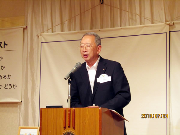 7月25日　ガバナー補佐訪問 
