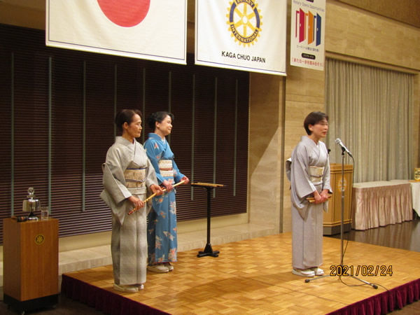 2月24日　第1901回例会　　篠笛の会