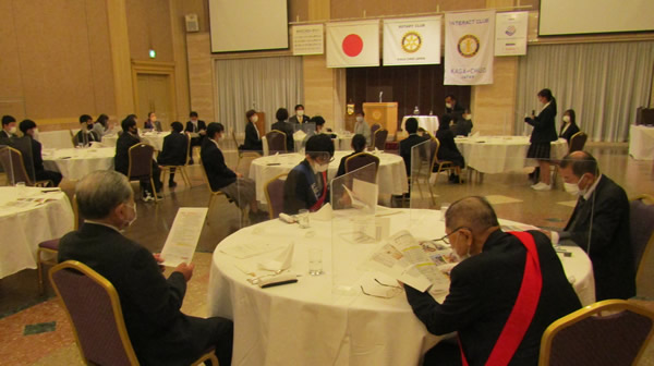 10月20日（水）第1917回例会　加賀中央IAC合同例会　18:30点鐘