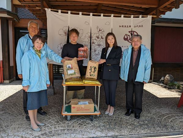 5月10日(金) 岐阜県郡上市の姉妹ｸﾗﾌﾞより能登半島地震2次避難所へ食材提供